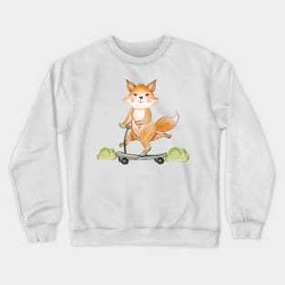 Fox Triple Legs Scooter Crewneck Sweatshirt